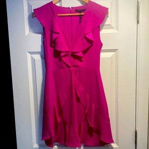 BCBG fuchsia knee length dress size 4